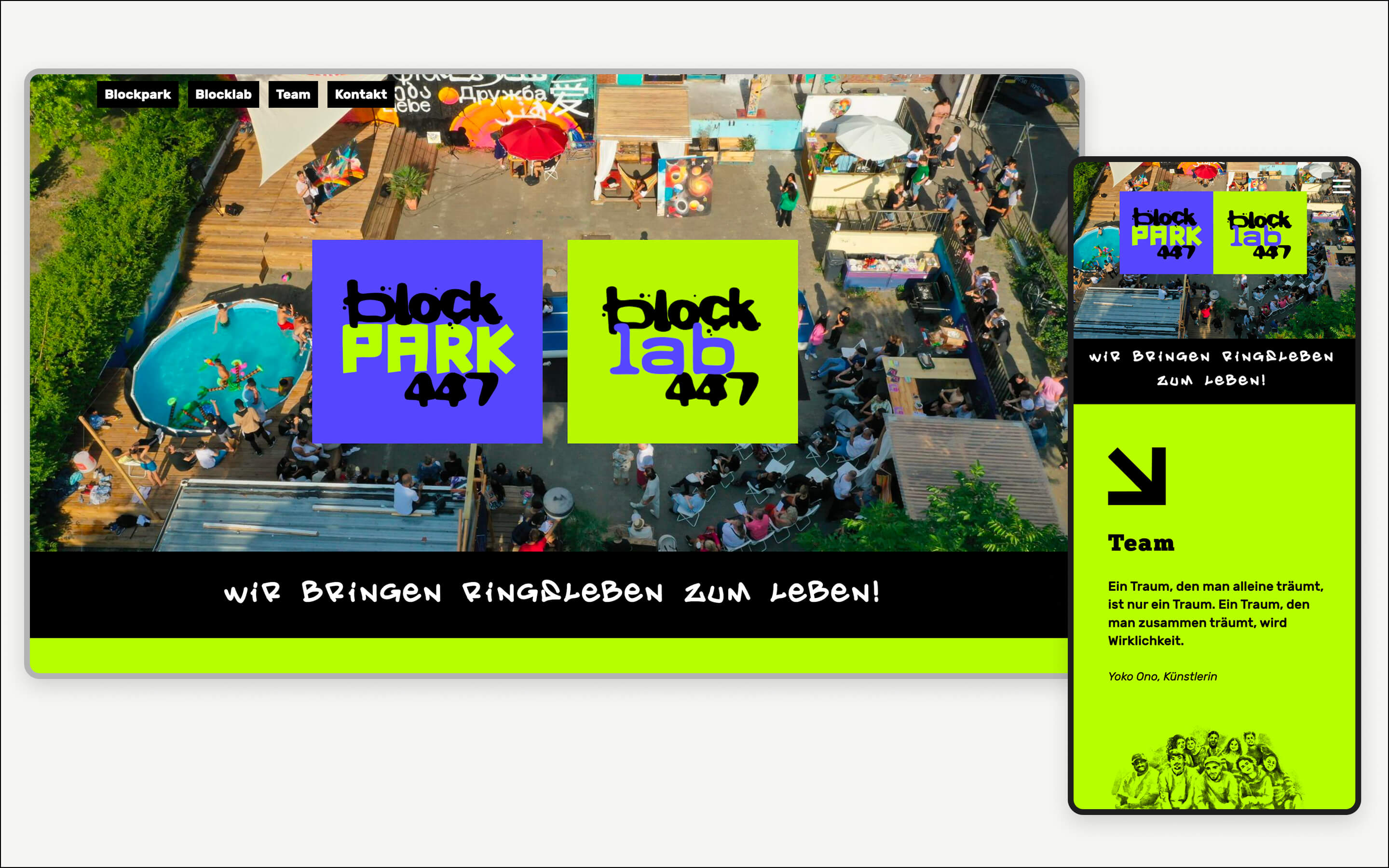 Preview of block447.de website